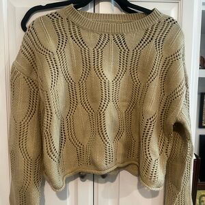Women's Beige Knit Sweater